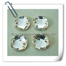 Papier cristal argent forme ronde pour vêtement (DZ-3043)